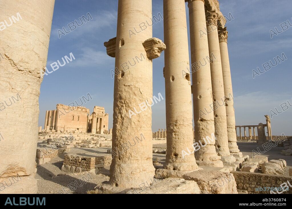 Temple of Bel, archaelogical ruins, Palmyra, UNESCO World Heritage Site, Syria, Middle East.