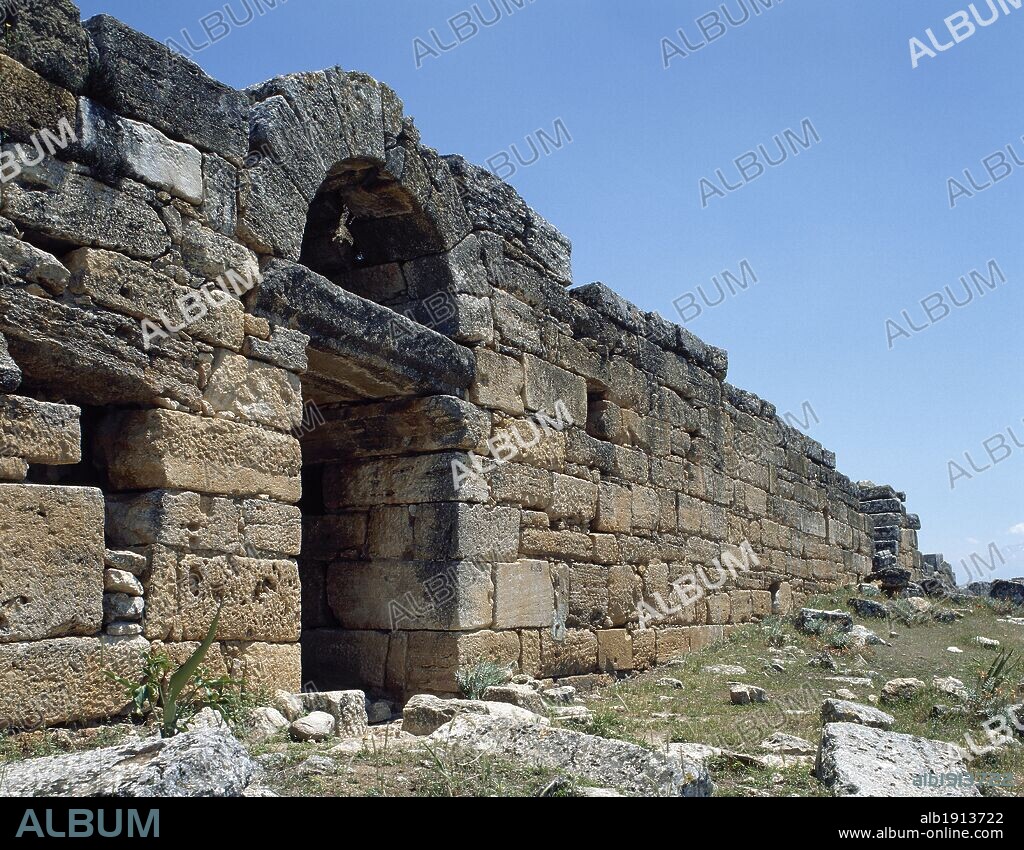 Turkey. Hierapolis. Martyrium. Tomb of Philip. Sanctuary built in 5th century to receive the pilgrims who gathered at the place where the apostle St. Philip was martyred in 80 AD. Ruins.