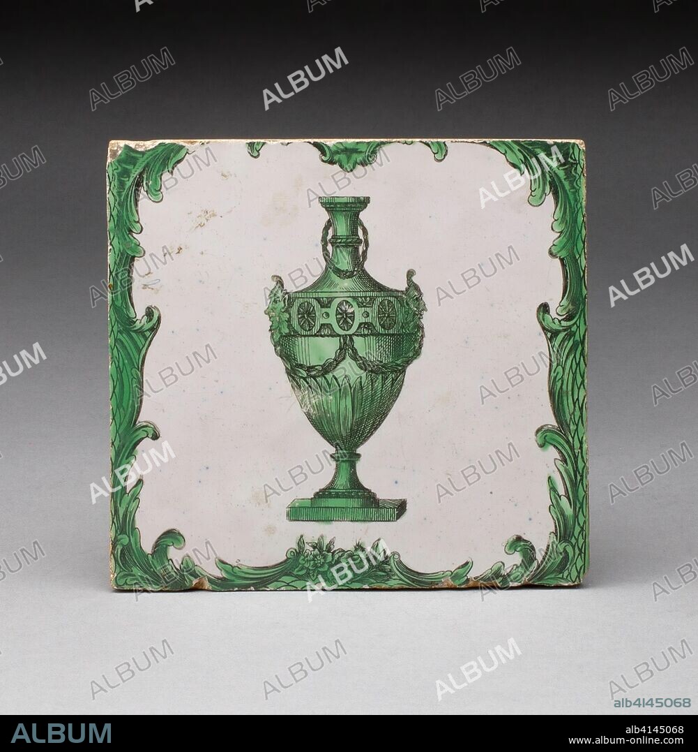 JOHN SADLER. Tile. England, Liverpool. Date: 1775-1780. Dimensions: H. 12.9 cm (5 1/16 in.). Tin-glazed earthenware, transfer-printed. Origin: Liverpool.