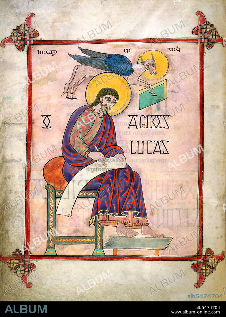 The Lindisfarne Gospels is an illuminated manuscript gospel book produced around the year 700 CE in a monastery on Lindisfarne Island, off the coast of Northumberland. It is now on display in the British Library in London. The manuscript is one of the finest works in the unique style of Hiberno-Saxon or Insular art, combining Mediterranean, Anglo-Saxon and Celtic elements. The Lindisfarne Gospels are presumed to be the work of a monk named Eadfrith, who became Bishop of Lindisfarne in 698 and died in 721. Current scholarship indicates a date around 715, and it is believed they were produced in honour of St. Cuthbert. However, it is also possible that Eadfrith produced them prior to 698, in order to commemorate the elevation of Cuthbert's relics in that year, which is also thought to have been the occasion for which the St Cuthbert Gospel was produced. The Gospels are richly illustrated in the insular style, and were originally encased in a fine leather binding covered with jewels and metals made by Billfrith the Anchorite in the 8th century. During the Viking raids on Lindisfarne, however, this cover was lost, and a replacement was made in 1852. The text is written in insular script. In the 10th century an Old English translation of the Gospels was made: a word-for-word gloss inserted between the lines of the Latin text by Aldred, Provost of Chester-le-Street. This is the oldest extant translation of the Gospels into the English language. The Gospels may have been taken from Durham Cathedral during the Dissolution of the Monasteries, ordered by Henry VIII, and were acquired in the early 17th century by Sir Robert Cotton from Thomas Walker, Clerk of the Parliaments. Cotton's library came to the British Museum in the 18th century, and from there to the British Library in London when this was separated from the British Museum.