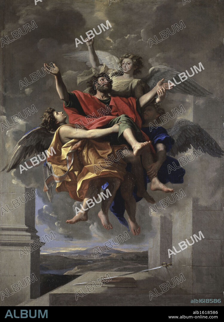 Ecstasy of St. Paul   Nicolas Poussin (1594-1665 French)  Musee du Louvre, Paris.