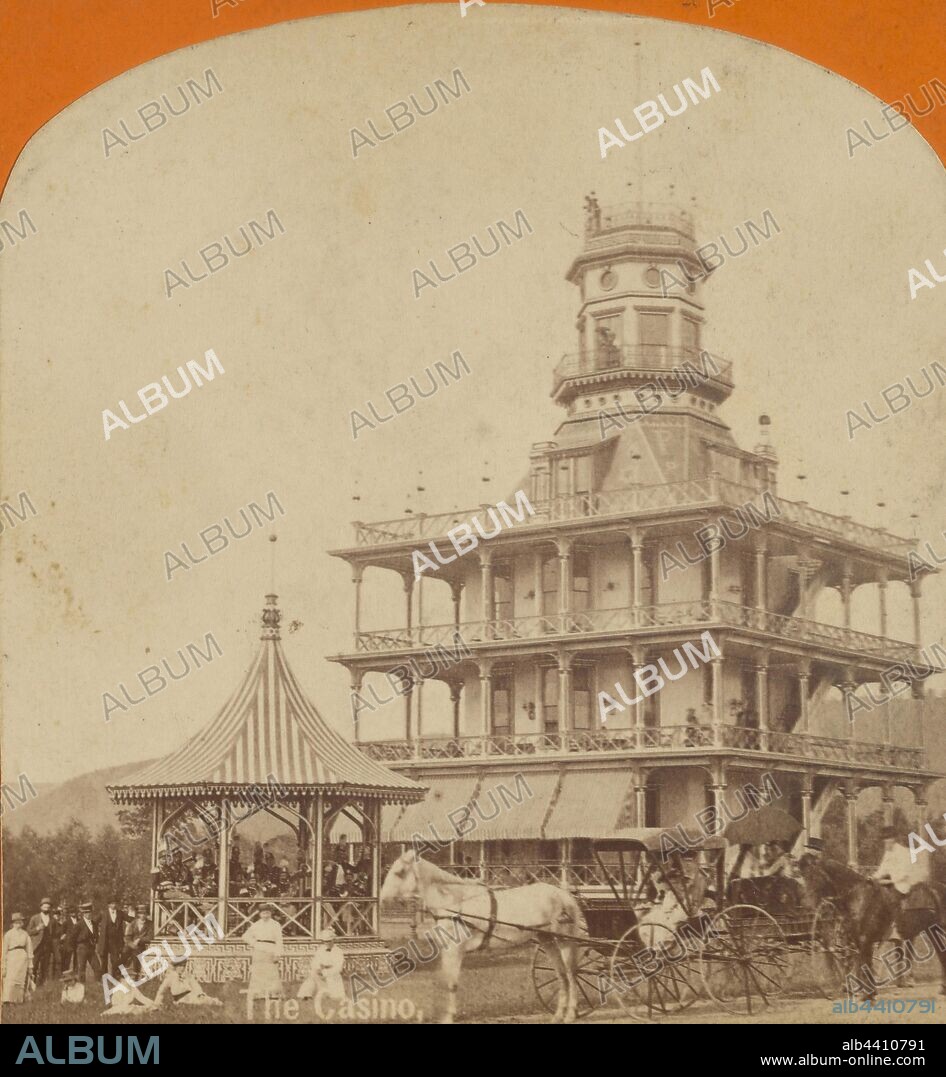 The Casino, Eldridge Park, Elmira, N.Y., Elisha M. Van Aken (American, 1828 - 1904), 1870s, Albumen silver print.