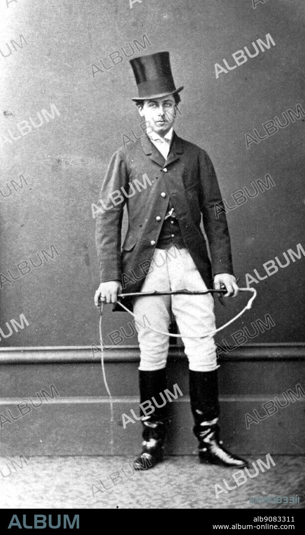 Prince Alfred, Duke of Edinburgh (1844-1900), the second son of Queen Victoria and Prince Albert in full hunting dress.