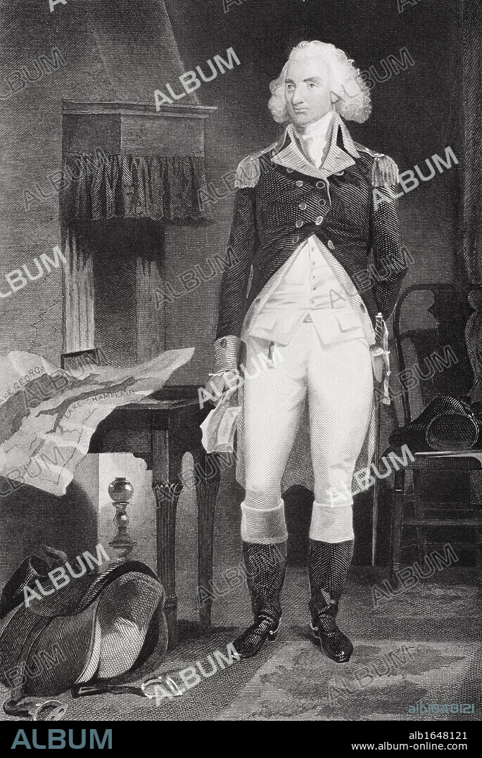 Philip Schuyler 1733-1804. American Major General during American Revolution. From painting by Alonzo Chappel.