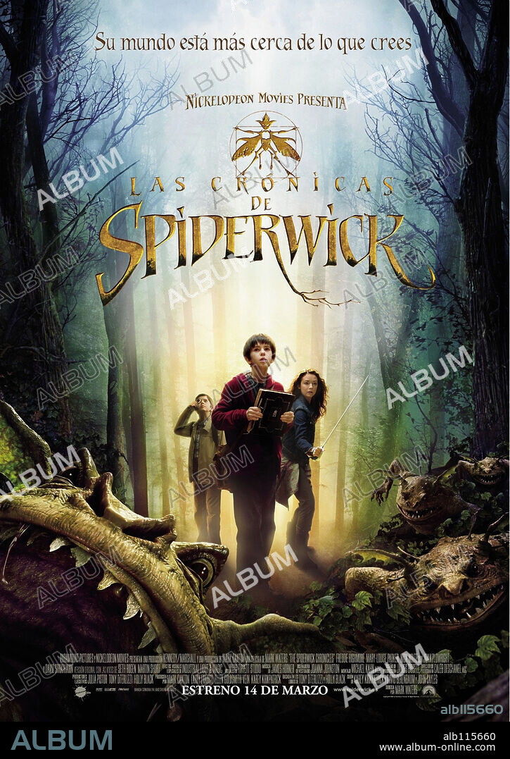 Poster of THE SPIDERWICK CHRONICLES, 2008, directed by MARK WATERS. Copyright KENNEDY/MARSHALL COMPANY, THE/NICKELODEON MOVIES/SPIDERWICK.