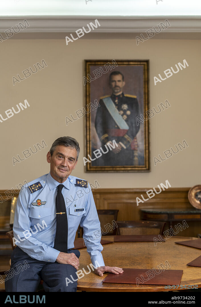 Madrid, 19/05/2020. Crisis del coronavirus. Entrevista a Miguel Ángel Villarroya Vilalta, general del Ejército español del Aire, actual jefe del Estado Mayor de la Defensa (Jemad). Foto: Ignacio Gil. ARCHDC.