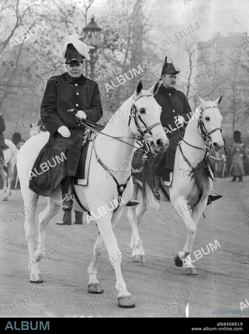 Police Chief -- Lord Trenchard, head of the British police, shown during the procession which preceded the state opening of Parliament in London. December 28, 1932. (Photo by The Associated Press Great Britain Ltd.).