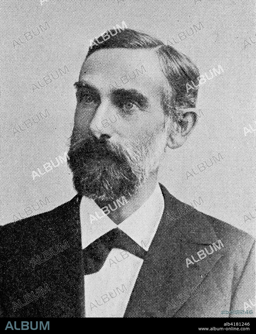 Ernst Bernheim, 19 February 1850 - 9 July 1942, was a German historian, best known for an influential Lehrbuch der historischen Methode, 1889, on historical method., photo or illustration, published 1892, digital improved.