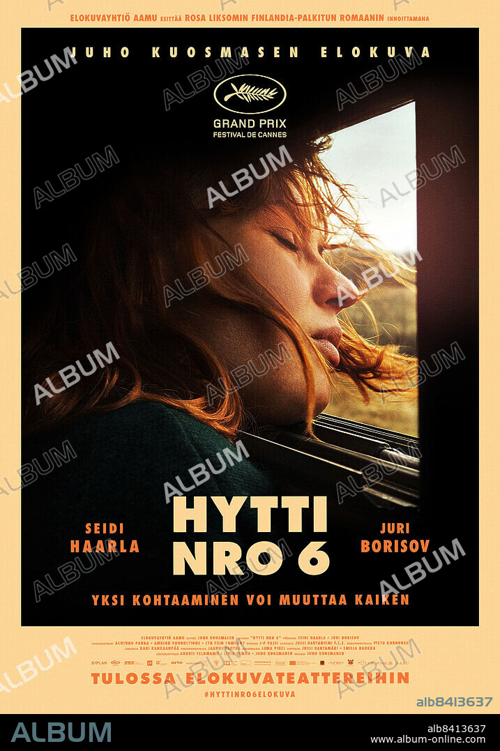 Poster of COMPARTMENT NUMBER 6, 2021 (HYTTI NRO 6), directed by JUHO KUOSMANEN. Copyright Elokuvayhtiö Oy Aamu.