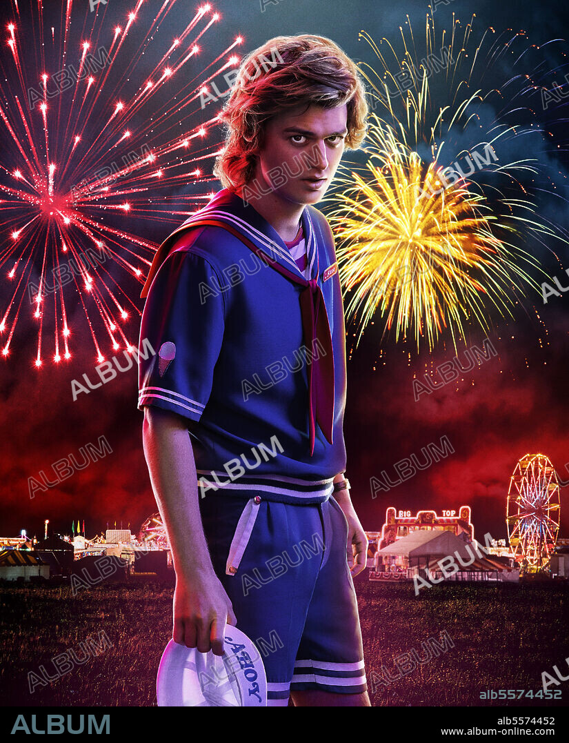 JOE KEERY in STRANGER THINGS, 2016, directed by MATT DUFFER and ROSS DUFFER. Copyright 21 LAPS ENT/MONKEY MASSACRE.
