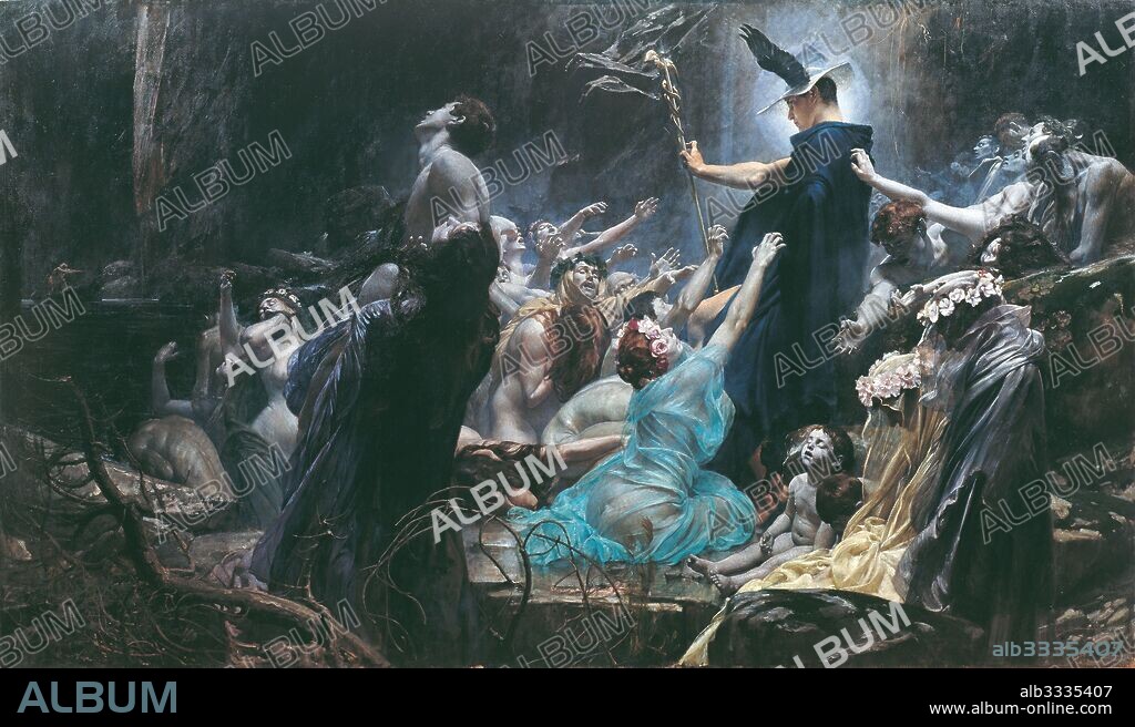 ADOLF HIRéMY-HIRSCHL. The Souls of Acheron.