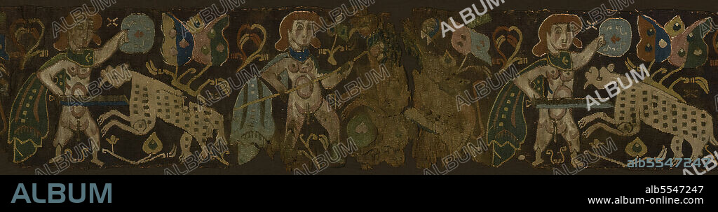 UNKNOWN. Border, Egypt, Roman period (30 B.C.- 641 A.D.)/Arab period (641-969), 6th/8th century. Detail from a larger artwork.
