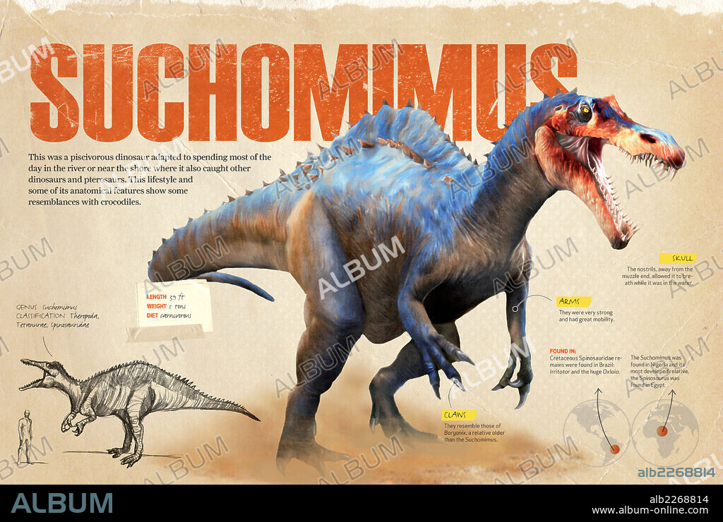 Jurassic World Fallen Kingdom Suchomimus Dinosaur Figure