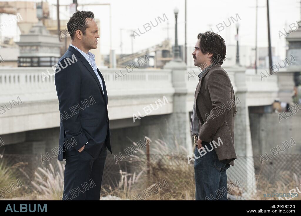COLIN FARRELL y VINCE VAUGHN en TRUE DETECTIVE, 2014, dirigida por CARY JOJI FUKUNAGA. Copyright HBO.