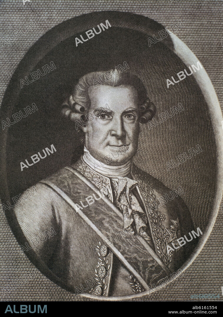 ANONIMO SIGLO XVIII. JOSE DE GALVEZ (1729-1786) MARQUES DE SONORA VISITADOR GENERAL DE LA NUEVA ESPAÑA.