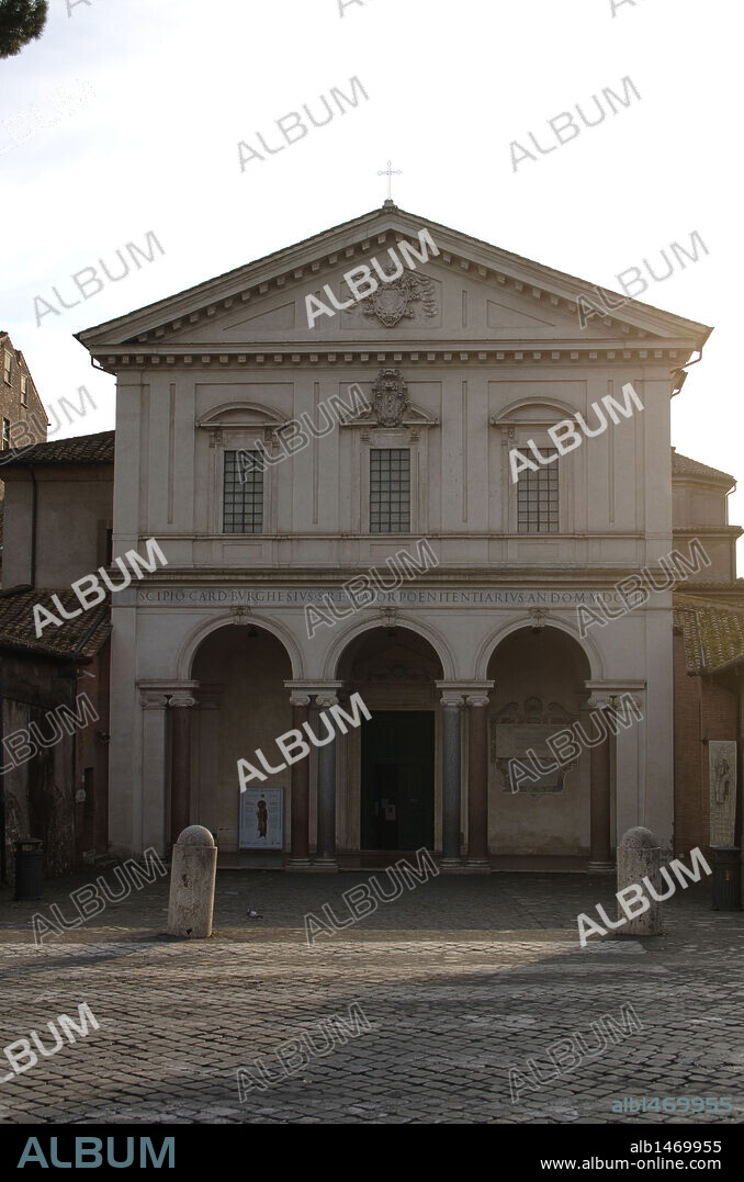 ITALIA. ROMA. Vista del exterior de la BASILICA DE SAN SEBASTIAN DE LAS CATACUMBAS o SAN SEBASTIAN EXTRAMUROS.