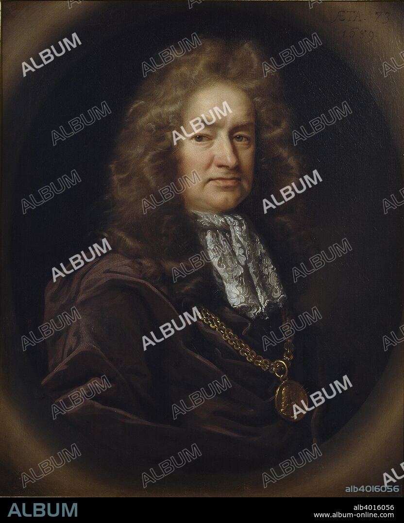 Elias Ashmole, 1687. Dimensions: height x width x depth: 74 x 60 cm.