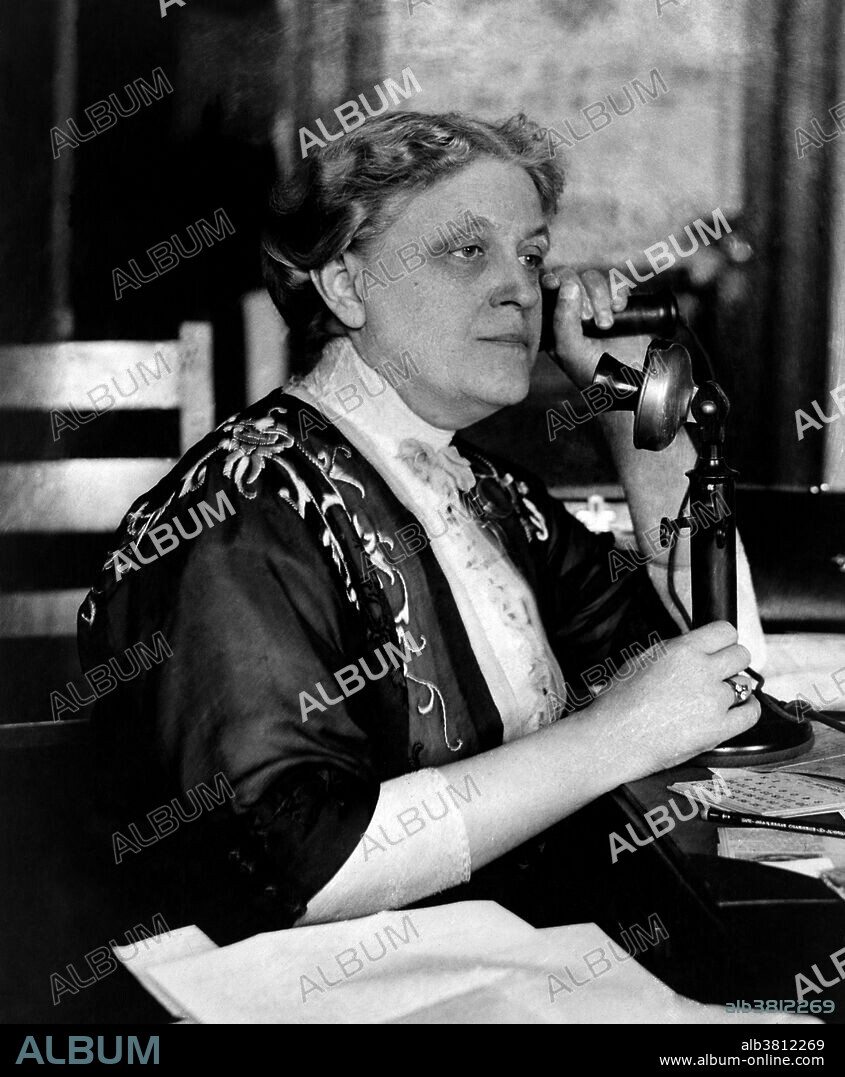 Carrie Chapman Catt (January 9, 1859 - March 9, 1947) was a women's suffrage leader. She graduated from Iowa State College where she was a member of Pi Beta Phi, the valedictorian of her class, and the only woman. She became a teacher and then superintendent of schools in Mason City, Iowa. In 1885 she married newspaper editor Leo Chapman, but he died soon after. In 1890, she married George Catt, a wealthy engineer. Their marriage allowed her to spend a good part of each year on the road campaigning for women's suffrage. She became a close colleague of Susan B. Anthony, who selected Catt to succeed her as head of the National American Woman Suffrage Association (NAWSA). She supervised dozens of campaigns, mobilized volunteers, and made hundreds of speeches. After the passage of the Nineteenth Amendment to the United States Constitution in 1920, which gave women the right to vote, she retired from NAWSA and founded the League of Women Voters as a successor to NAWSA. In the same year, she ran as the Presidential candidate for the Commonwealth Land Party. She was active in anti-war causes during the 1920's and 1930's. She pressured the US government to ease immigration laws so that Jews could more easily take refuge in America. For her efforts, Catt became the first woman to receive the American Hebrew Medal. She died in 1947 at the age of 88.