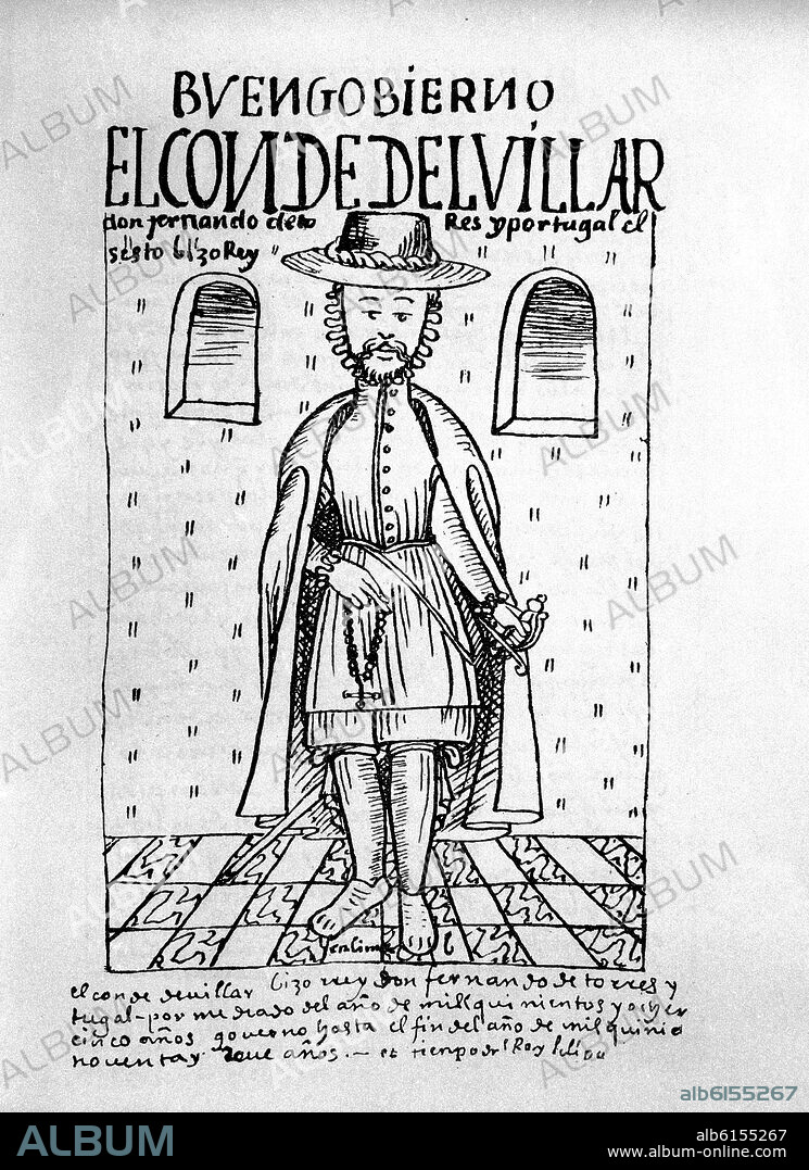 FELIPE GUAMAN POMA DE AYALA (1535-1617). NUEVA CRONICA BUEN GOBIERNO-CONDE VILLAR.