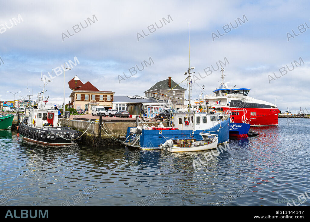 Boat harbour of St. Pierre, Territorial Collectivity of Saint-Pierre and Miquelon, France.