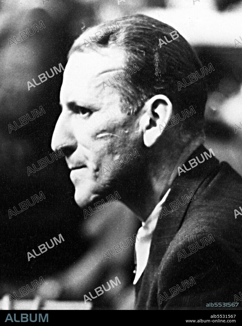Ernst Kaltenbrunner (1903 – 1946), Austrian SS official during the Nazi era and a major perpetrator of the Holocaust. He was the Chief of the Reich Security Main Office (RSHA), from January 1943 until the end of World War II in Europe. In January 1943, Kaltenbrunner was appointed chief of the RSHA, succeeding Reinhard Heydrich, who was assassinated in May 1942.