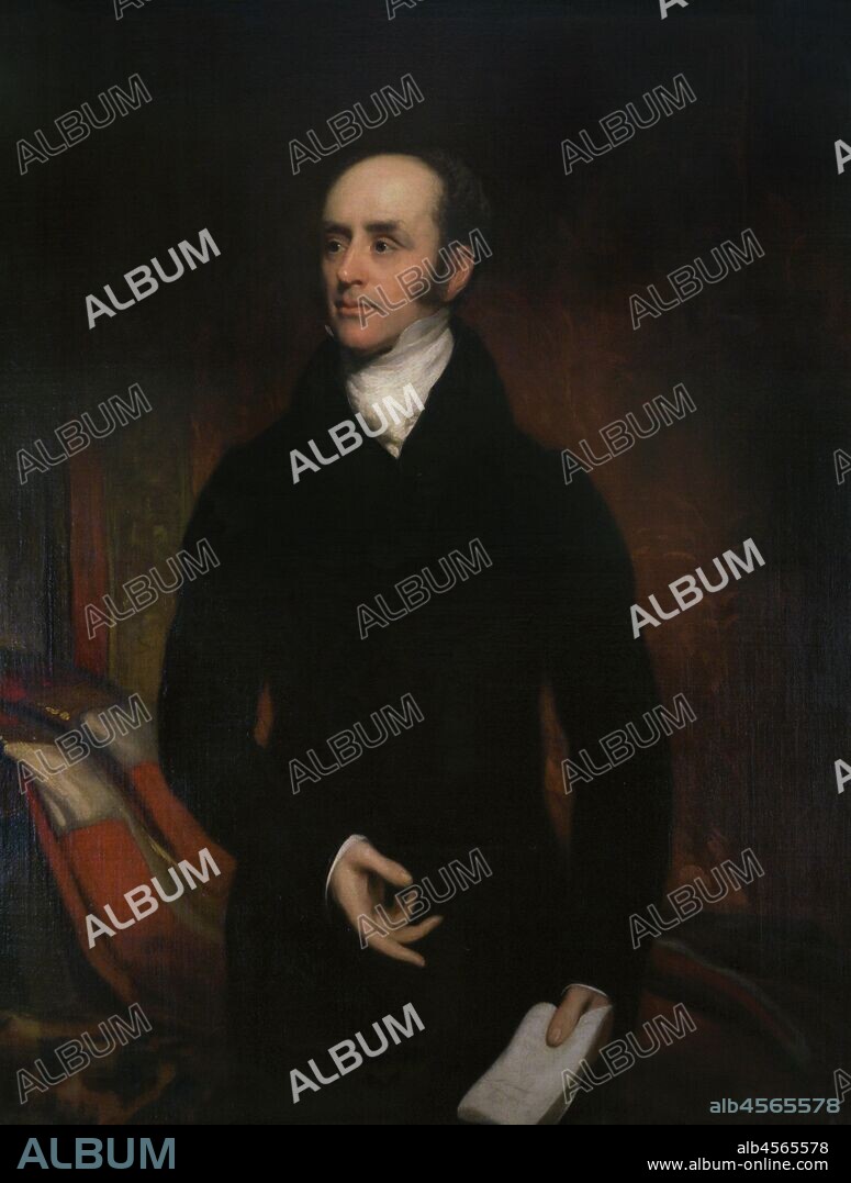 Charles Grey, 2nd Early Grey (1764-1845). He was known as Viscount Howick between 1806 and 1807. Leader ot the Whigs from 1806 to 1834. Prime Minister of the United Kingdom from 1830 to 1834. Portrait attributed to Thomas Phillips (1770-1845). Charles Grey is depicted with his peer's robes. Oil on canvas (127,6 x 101 cm), c. 1820. National Portrait Gallery. London, England, United Kingdom.