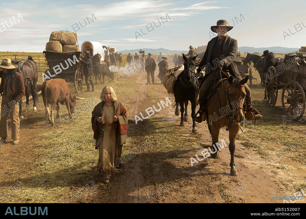 HELENA ZENGEL und TOM HANKS in NEUES AUS DER WELT, 2020 (NEWS OF THE WORLD), unter der Regie von PAUL GREENGRASS. Copyright UNIVERSAL PICTURES.