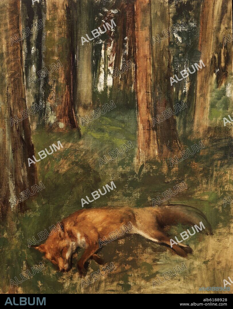 EDGAR DEGAS (1834-1917). ZORRO MUERTO, SOTOBOSQUE - 1864-1868 - 93x72.