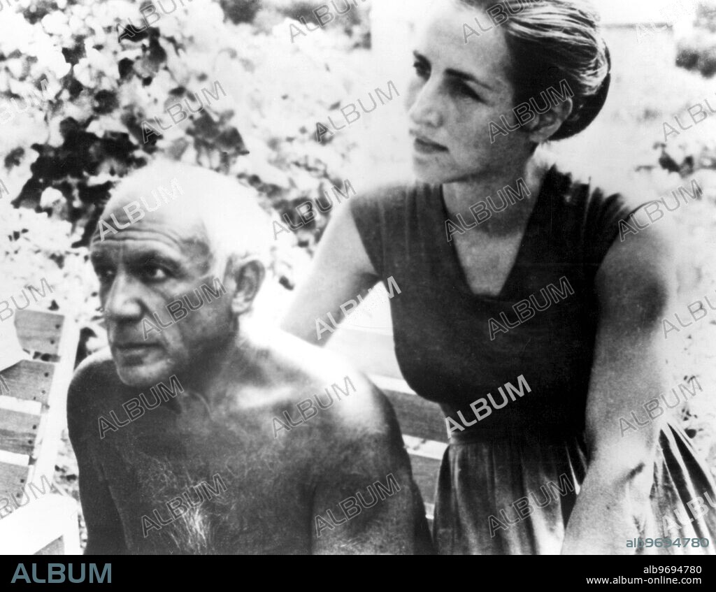 Picasso and his model-friend, Francoise Gilot. 17th August 1965.