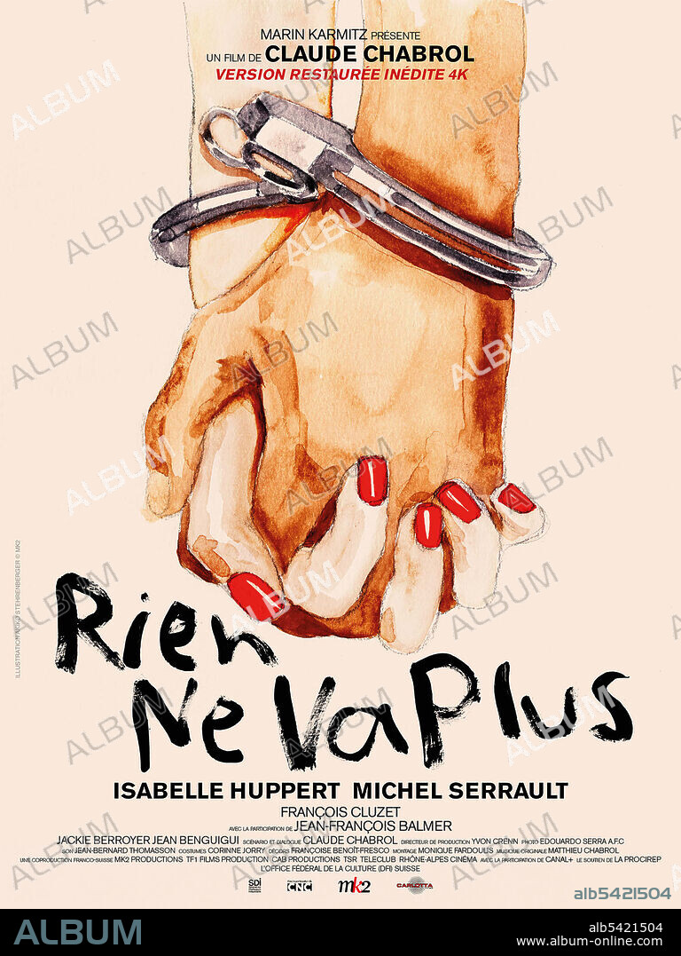 Poster of RIEN NE VA PLUS, 1997, directed by CLAUDE CHABROL. Copyright MK2 Productions TF1 Films Production CAB Productions Télévision Suisse-Romande (TSR) Téléclub Rhône-Alpes Cinéma.