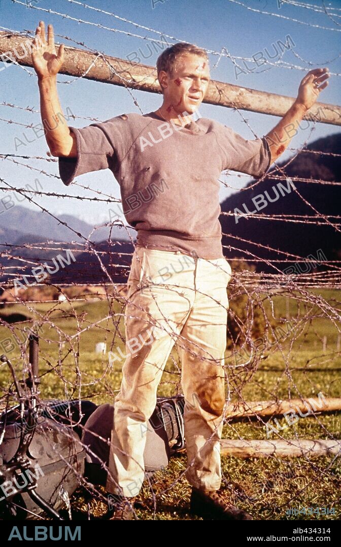 STEVE MCQUEEN en LA GRAN EVASIÓN, 1963 (THE GREAT ESCAPE), dirigida por JOHN STURGES. Copyright MIRISCH/UNITED ARTISTS.
