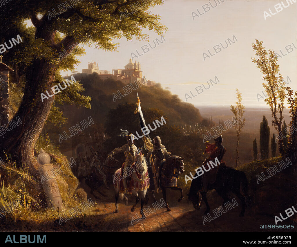 ROBERT WALTER WEIR. The Duke of Bourbon's Halt at La Riccia, on His March to the Assau Rome, May 3d, 1527, 1834.