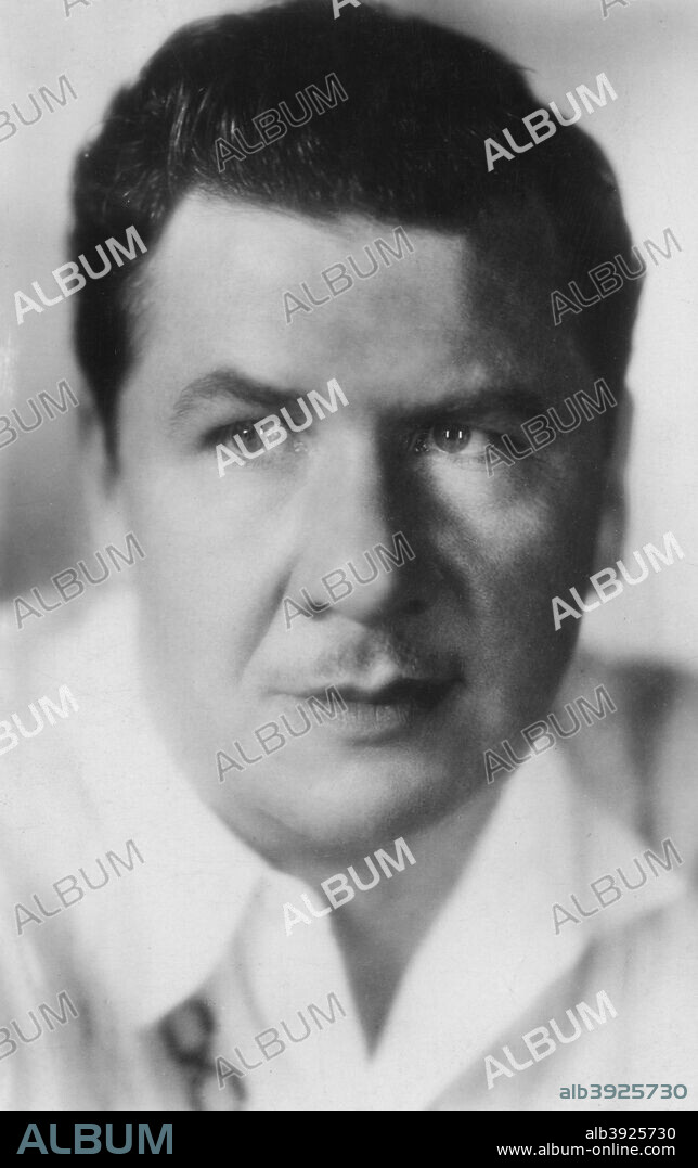 George Bancroft (1882-1956), American actor, 20th century.