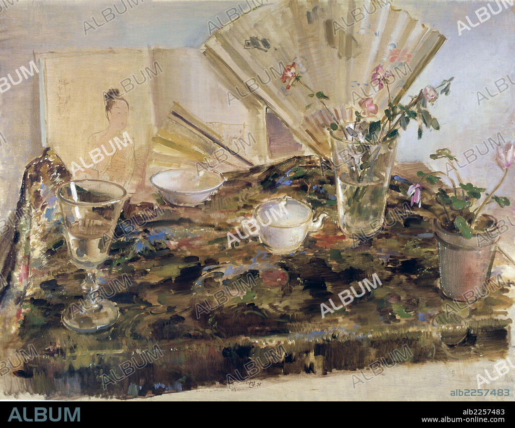 GAYA, RAMON. PINTOR ESPAÑOL. MURCIA 1910- 2005. "ROSAS",OLEO AÑO 1948. COLECCION SALVADOR MORENO. ATENCION: AUTOR CONTEMPORANEO SUJETO A COPYRIGHT ©. EL CLIENTE FINAL ES RESPONSABLE DE LA GESTION DE LOS DERECHOS DE AUTOR CON LAS SOCIEDADES EXISTENTES DE GESTION DE DERECHOS O DIRECTAMENTE CON LOS ORGANISMOS TITULARES DE LOS MISMOS.