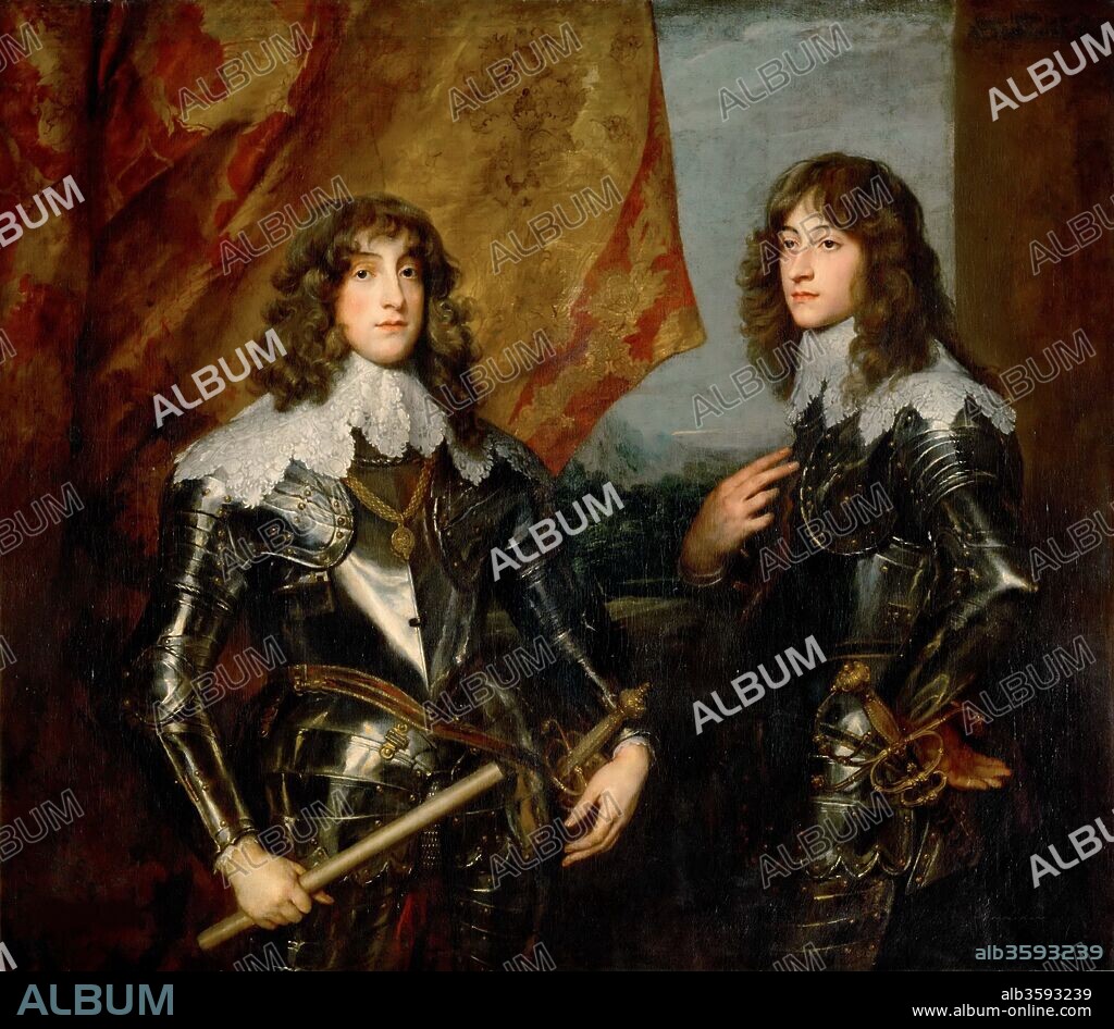 ANTON VAN DYCK. Charles I Louis (1617-1680), Elector Palatine, and his Brother, Prince Rupert of the Rhine (1619-1682).