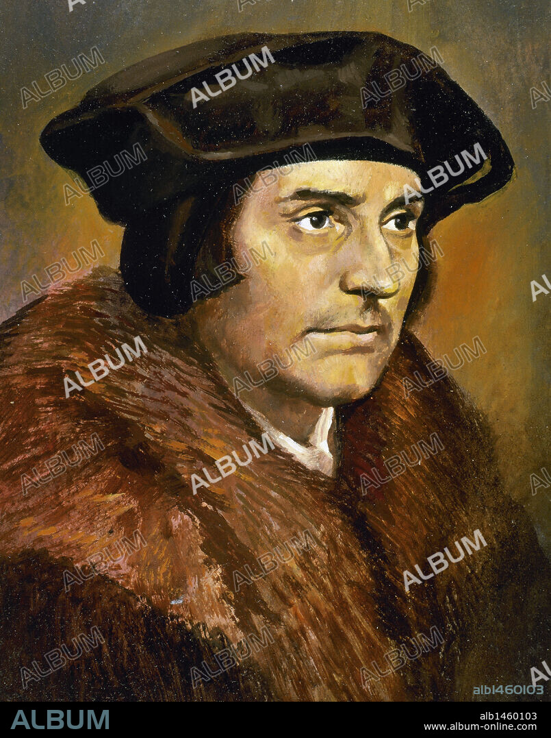 TOMAS MORO (1478-1535). Político y humanista británico. Dibujo.