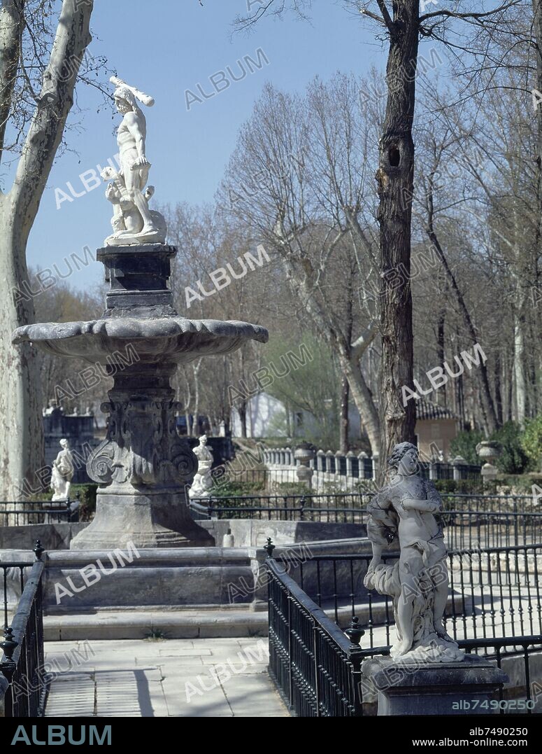 SEBASTIÁN DE HERRERA BARNUEVO. FUENTE DE HERCULES Y LA HIDRA- SIGLO XVII.