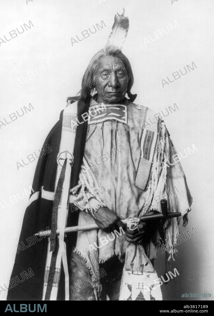 Chief Red Cloud, holding pipe, circa 1900. Red Cloud (1822 - December 10, 1909) was a very strong war leader and a chief of the Oglala Lakota. The Oglala Lakota or Oglala Sioux are one of the seven sub-tribes of the Lakota people, who along with the Nakota and Dakota, make up the Great Sioux Nation. He led as a chief from 1868 to 1909. One of the most capable Native American opponents the United States Army faced, he led a successful campaign in 1866-1868 known as Red Cloud's War. After signing the Treaty of Fort Laramie (1868), he led his people in the important transition to reservation life, but continued fighting for his people. In 1887 he opposed the Dawes Act. The US declared additional communal tribal lands as excess, and sold it to emigrant settlers. In 1889 he opposed a treaty to sell more of the Lakota land. Due to his steadfastness and that of Sitting Bull, government agents obtained the necessary signatures for approval through subterfuge, such as using the signatures of children. He outlived all the other major Lakota leaders of the Indian Wars. He died in 1909 at the age of 87 on the Pine Ridge Reservation, where he was buried. He is quoted as saying in his old age, "They made us many promises, more than I can remember. But they kept but one. They promised to take our land...and they took it.".