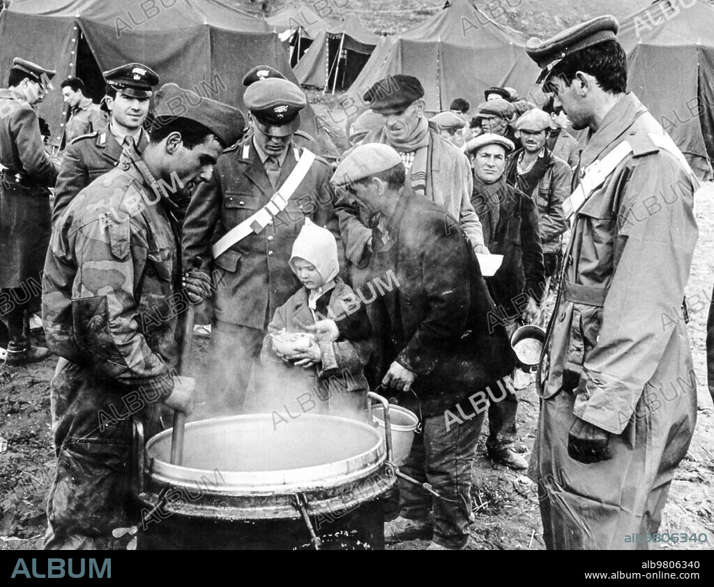 Earthquake in sicily, gibellina, belice, Italy, 1968.