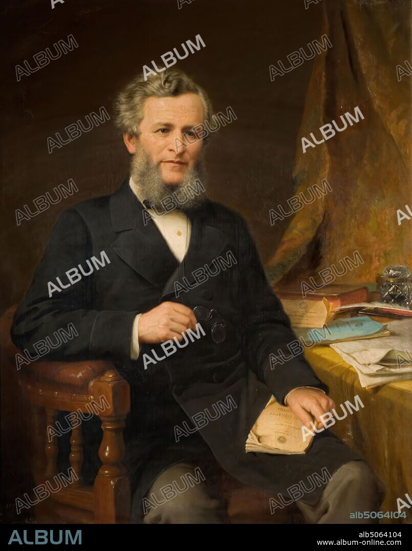 Portrait of The Rt. Hon. Jesse Collings (1831-1920), 1881 By Jonathon Pratt, Oil Painting, Portrait, Male, Politics.