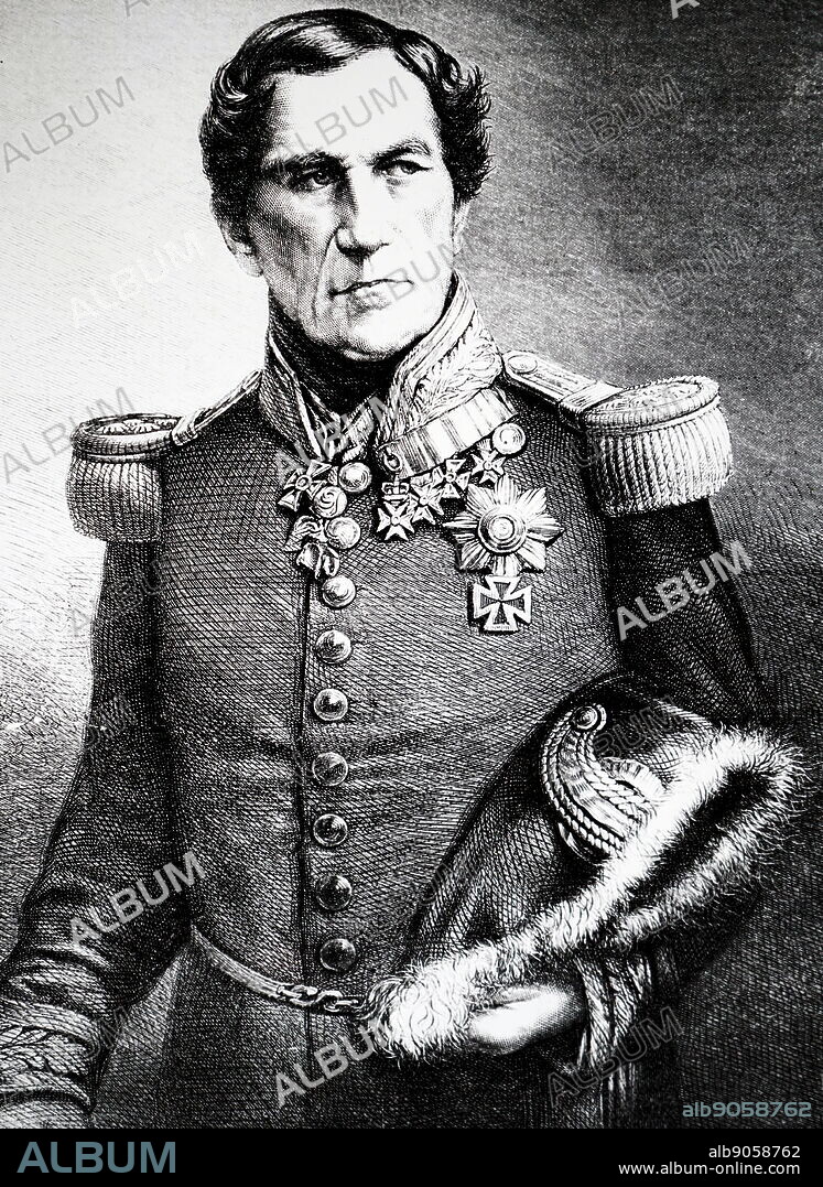 Illustration showing King Leopold I of Belgium (1790-1865). Uncle of Queen Victoria. Married George IV1s daughter Charlotte.