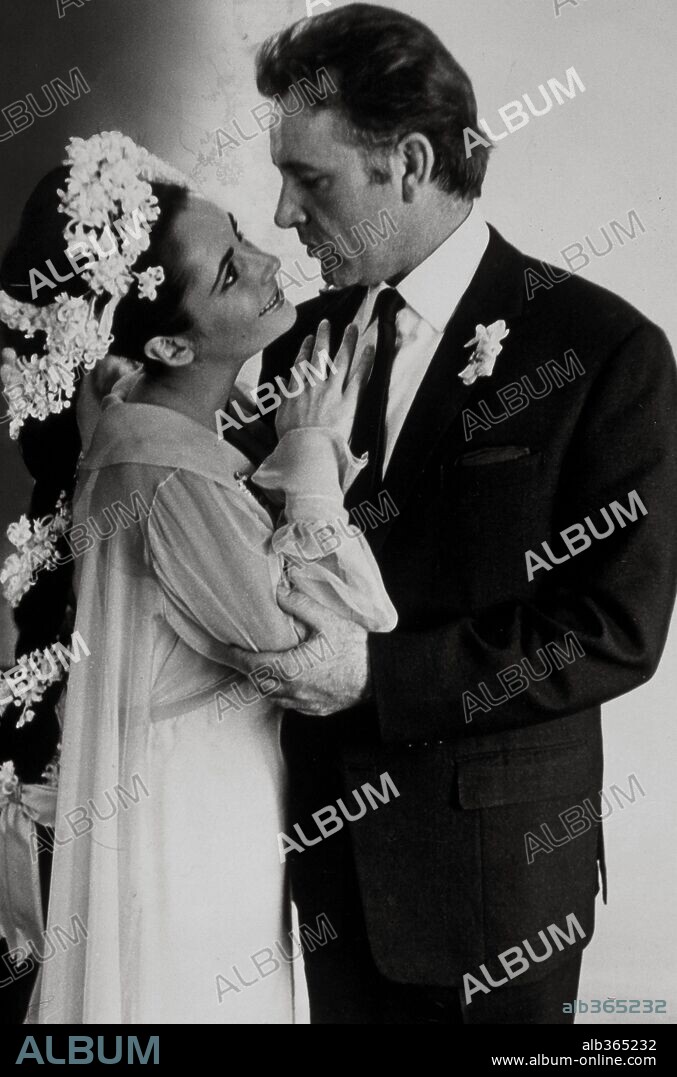 ELIZABETH TAYLOR und RICHARD BURTON. 1964