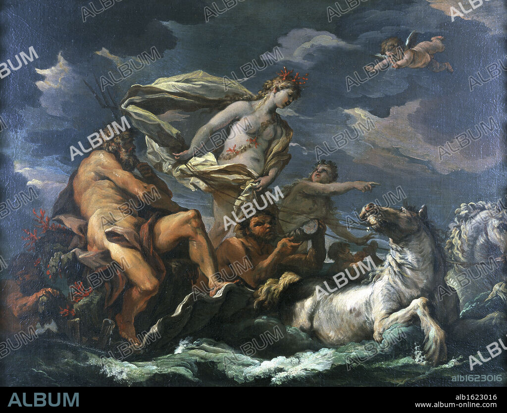 The Triumph of Neptune and Amphitrite   Alessandro Gherardini (1655-1726/Italian)   Oil on canvas  The Cummer Museum of Art and Gardens, Jacksonville, Florida.