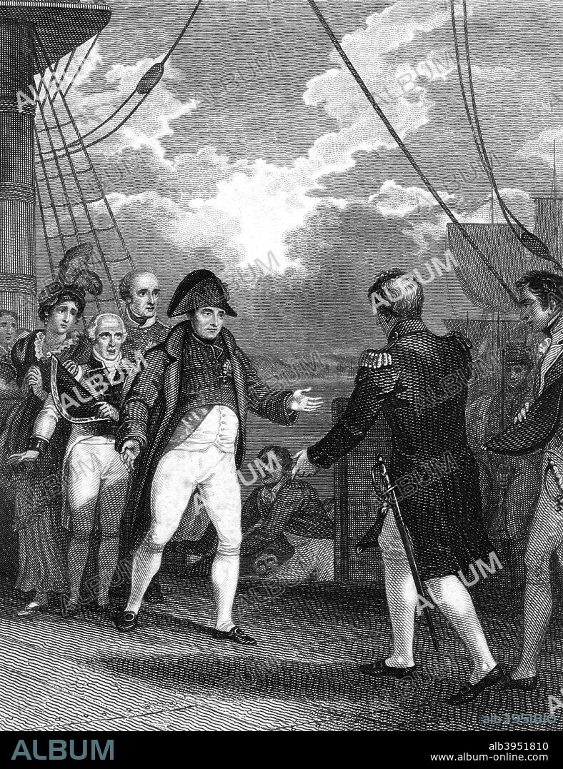 The Surrender of Napoleon, 1817.
