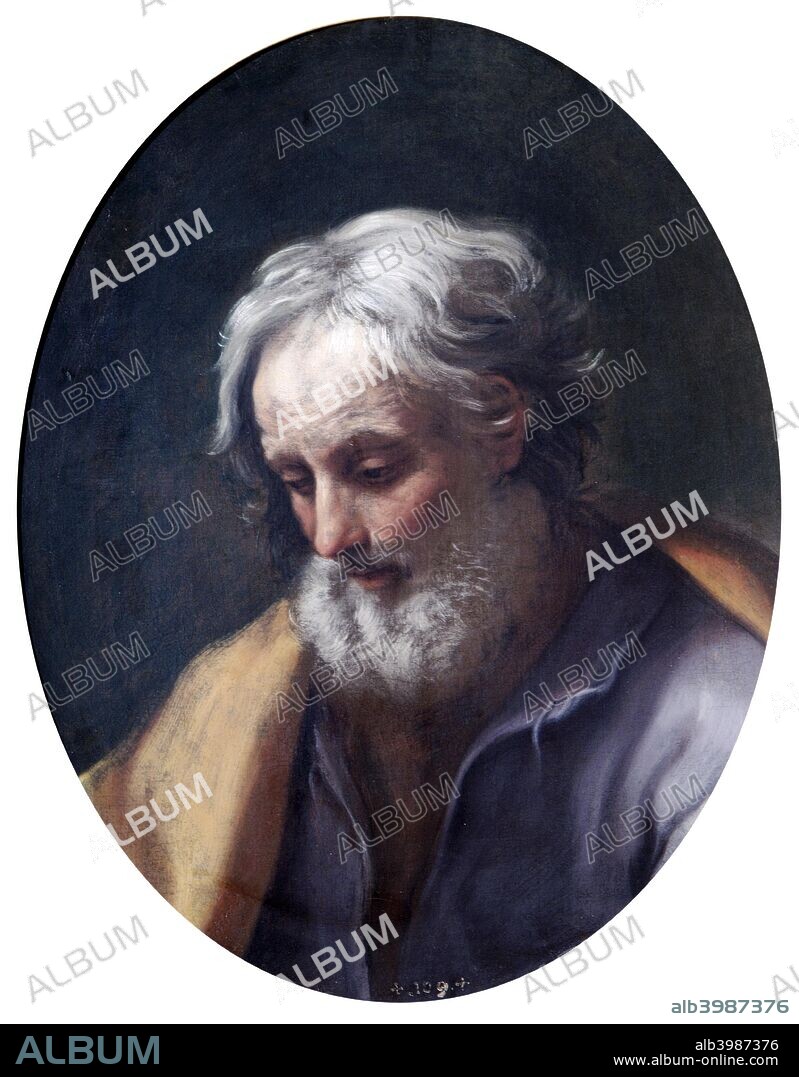 'Head of St Joseph', 17th century. Painting in Apsley House, London, from the Spanish Royal Collection, presented to the Duke of Wellington at Segovia in 1812 during the Peninsular War.