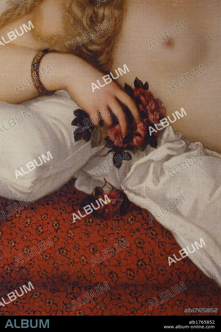 Venus of Urbino, by Vecellio Tiziano known as Titian, 16th Century, 1538 about, oil on canvas, cm 119 x 165. Italy, Tuscany, Florence, Uffizi Gallery. This canvas was commissioned by Guidobaldo della Rovere in 1536. It was brought to Florence in 1631, along with the inheritance of the Rovere family. In the collections of the Gallery since 1736. Authorization required for non editorial use.