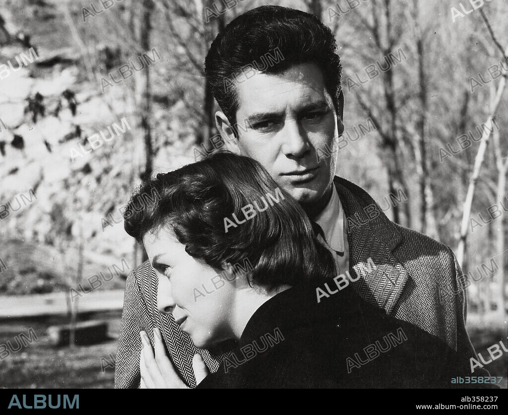 BETSY BLAIR and JOSE SUAREZ in MAIN STREET, 1956 (CALLE MAYOR), directed by JUAN ANTONIO BARDEM. Copyright SUEVIA FILMS-CESAREO GONZALEZ/GUION  PROD. CINEMATOGRAFICAS.
