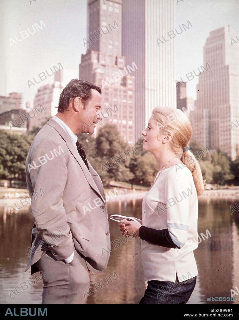 Catherine Dorléac and JACK LEMMON. CATHERINE DENEUVE and JACK LEMMON in THE APRIL FOOLS, 1969, directed by STUART ROSENBERG. Copyright NATIONAL GENERAL PICTURES.