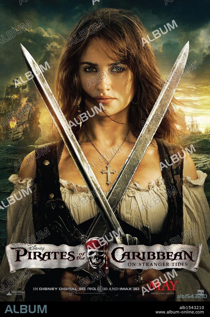 PENELOPE CRUZ en PIRATAS DEL CARIBE: EN MAREAS MISTERIOSAS, 2011 (PIRATES OF THE CARIBBEAN: ON STRANGER TIDES), dirigida por ROB MARSHALL. Copyright WALT DISNEY PICTURES.