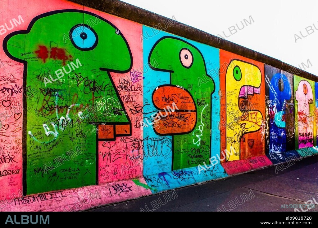 Painting by Thierry Noir; France; East Side Gallery; Berlin